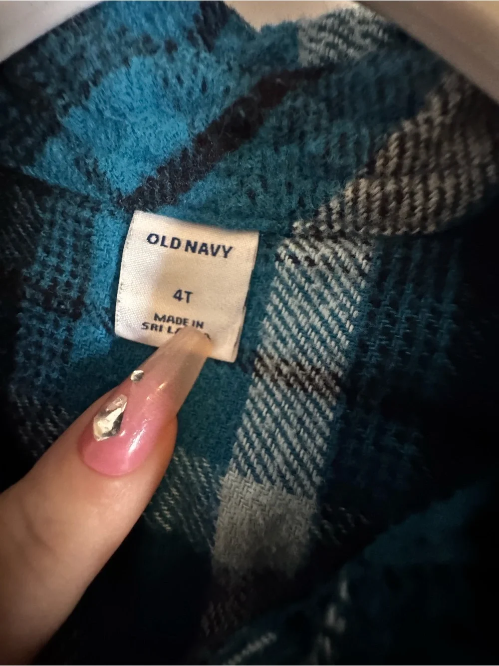 5/$25 EUC Kids' Blue Plaid Button-Up Shirt Old Navy Size 4T